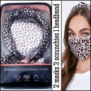 NEW! FRENCH CONNECTION Face Mask & Hair Accessories.
